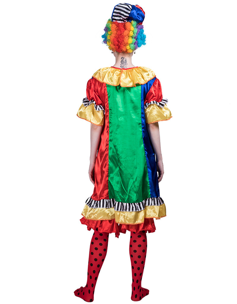 QINSEN Women's Two Pieces Clown Costume Set